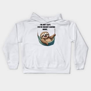 Sloth Mode Activated Funny Sloth lovers Gift Kids Hoodie